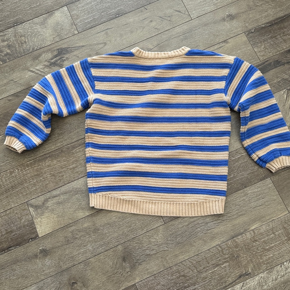 Free People Links Pullover Stripe Slouchy Sweater sz XS - Picture 5 of 8